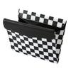 SKYBELL Car Mini Cooper Trash for BMW MINI Accessories, Dust Bin, Hanging, Slim, Compact, Faux Leather, Checkered