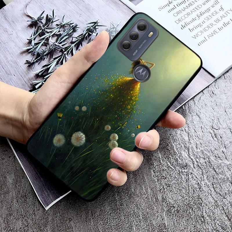 Красивый чехол для телефона с изображением одуванчика для Moto G84 G22 G32 G42 G52 G62 G53 G72 G60 G60S G100 G10 G20 G30 G13 G50 G 5G G Pure
