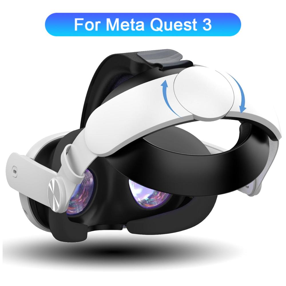 Регулируемый ремешок на голову для сменной гарнитуры Meta Quest 3 VR Элитный ремешок Повышенный комфорт для аксессуаров Meta Quest 3