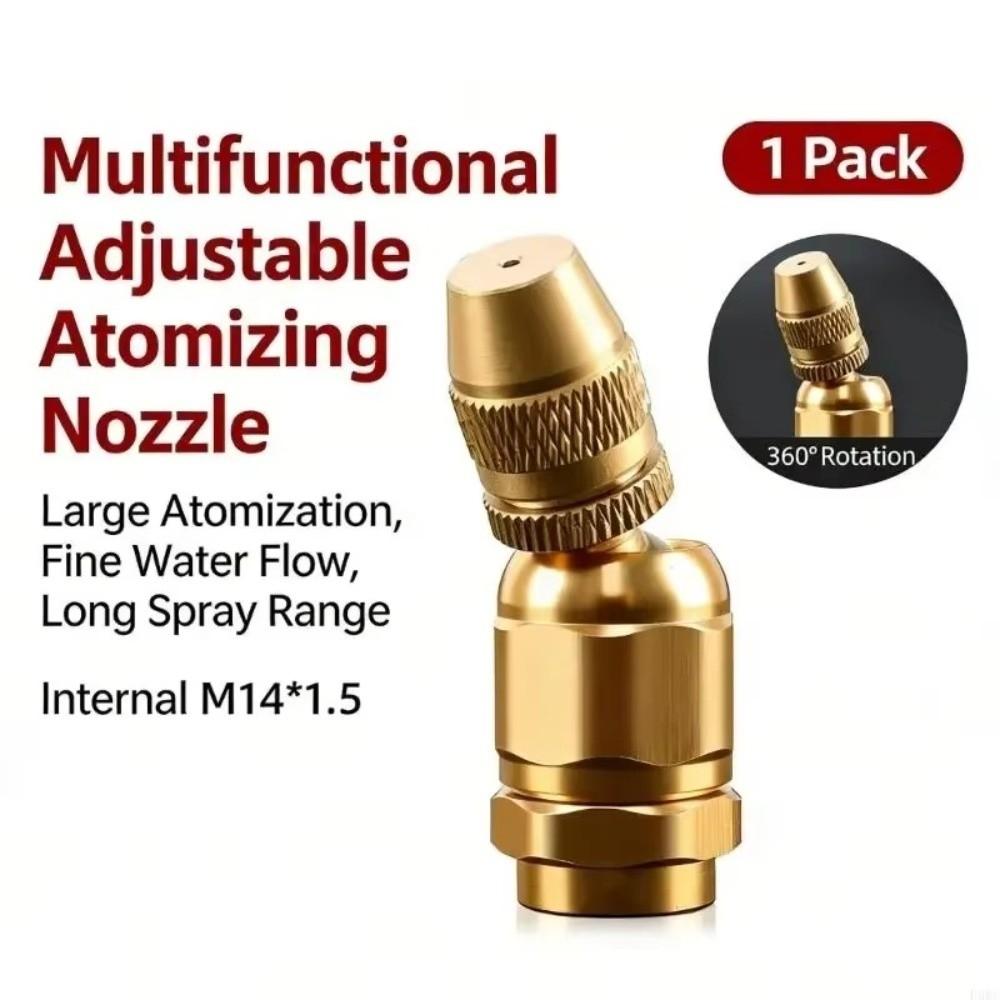 360° Adjustable Misting Spray Nozzle High Pressure Atomizing Tip Pesticide Sprayer Nozzle  Lawn Use
