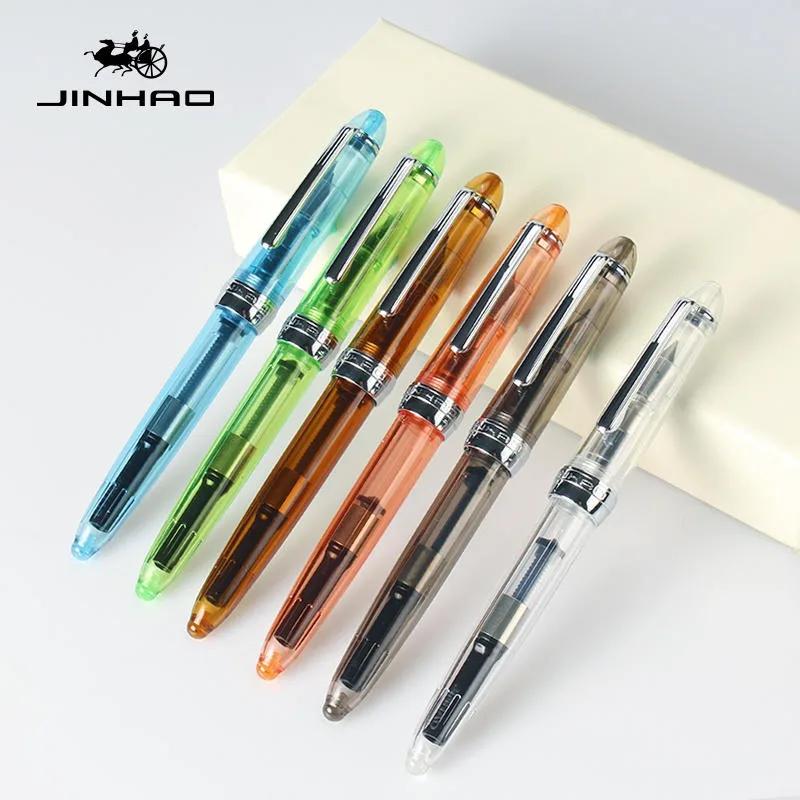 JINHAO 992 12 Цветов Перьевая Ручка Роскошное Качество Студенческие Пишущие Ручки Канцелярские Товары Школа Офис Бизнес Принадлежности Подарок PK 9019