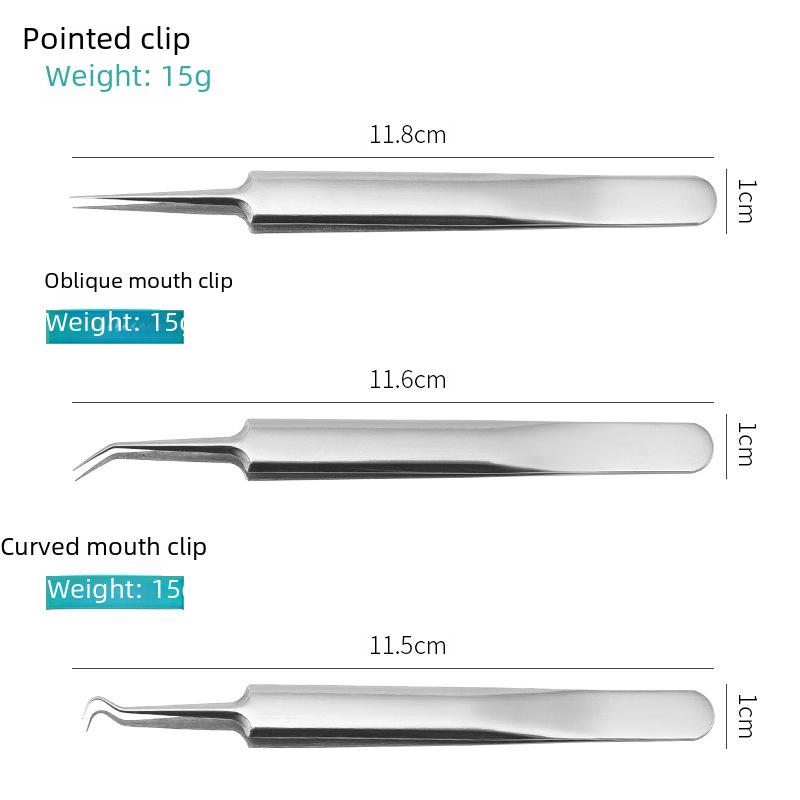 Инструмент для удаления прыщей из нержавеющей стали - экстрактор угрей и зажим для иглы