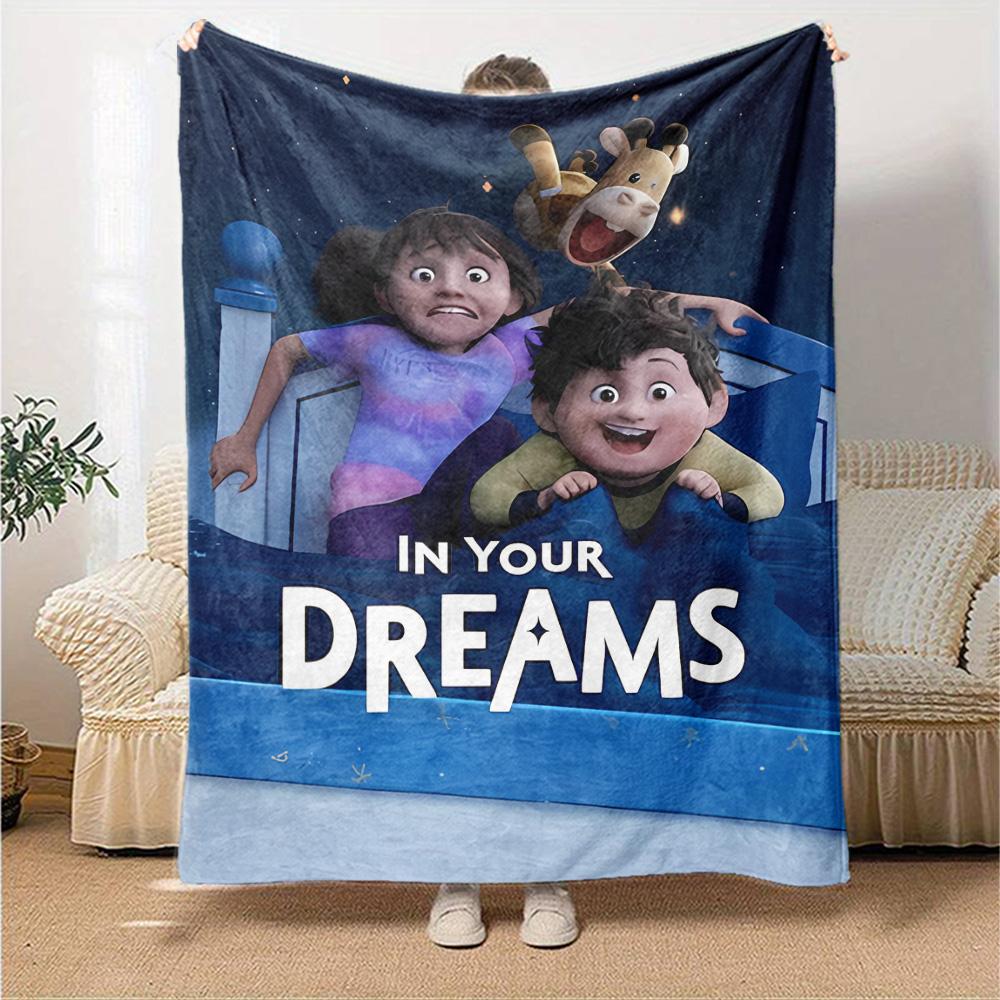 1pc Blanket - movie In Your Dreams Print Design,Lightweight Blanket for Sofa,Bed- Soft &Warm,Gift for All Seasons