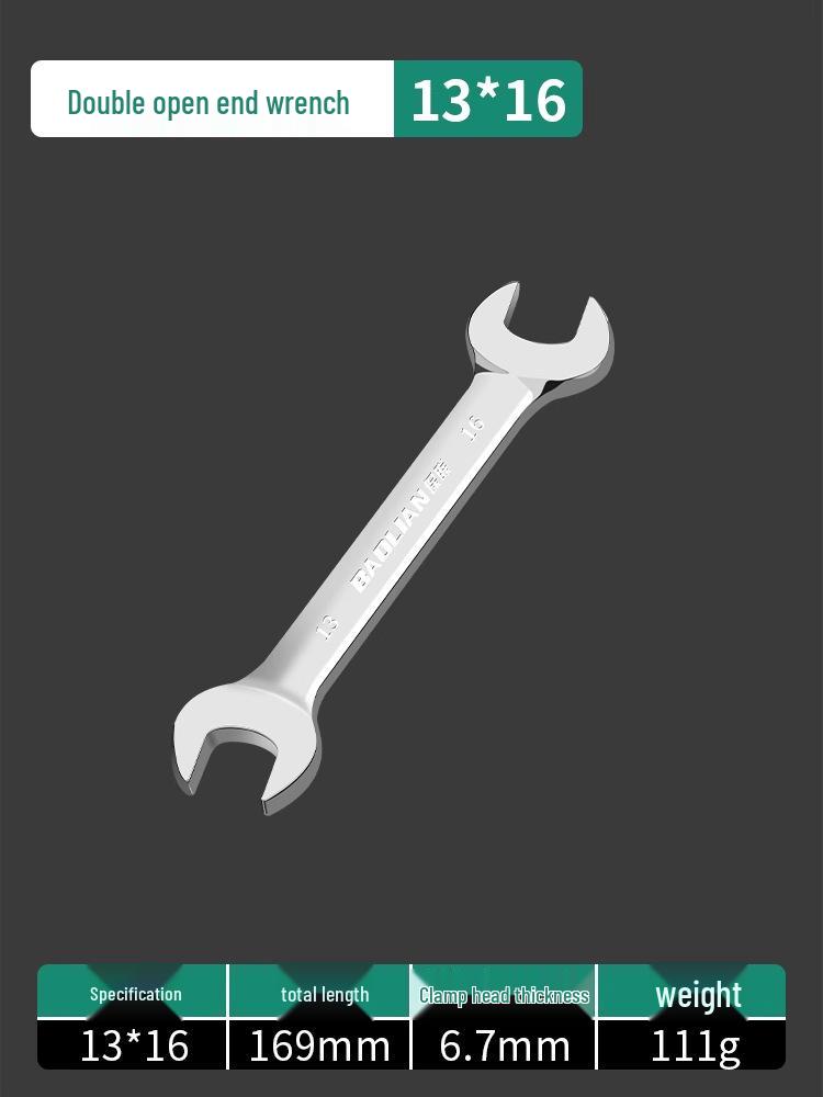 Набор двухсторонних рожковых ключей - Полированная поверхность, Маленький набор инструментов для дома, Помощник для гаек 8-10 мм