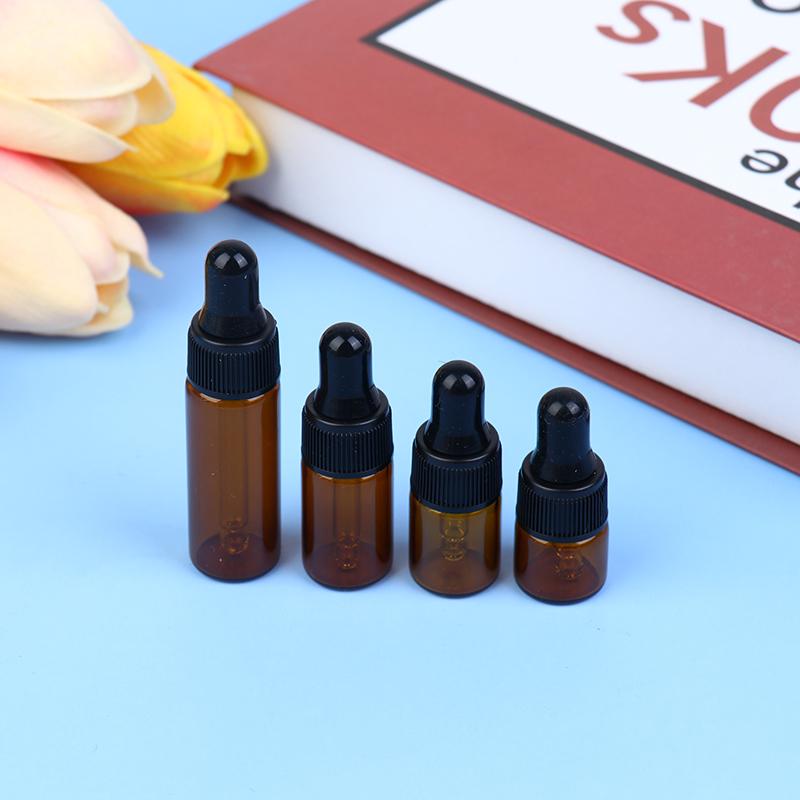 10 шт. Эфирное масло капельница стеклянные бутылки 1 мл 2 мл 3 мл 5 мл растительное масло эссенция