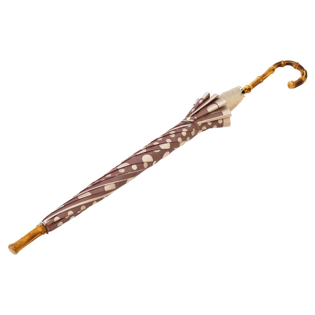 Makita Shoten Long Kirie Forest UV For Sunny or Rainy Made In 03660209 Women's Umbrella, Umbrella, (Dot Stripe), Green, Protection, Days, Jump, Japan,