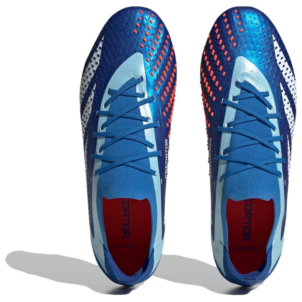 Adidas Predator Accuracy.1 Soft Comfortable Non-Slip Lightweight Soccer Shoes Unisex Soccer Shoes Blue White IF2291