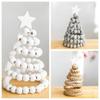 Рождественский подарок Деревянные бусины Рождественская елка Бисерная Рождественская елка Рождественская елка Настольная