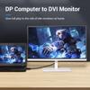 Vention Кабель DisplayPort-DVI Кабель DP-DVI-D 24+1 1080P DP-папа-DVI-папа-кабель для монитора проектора Кабель DP-DVI