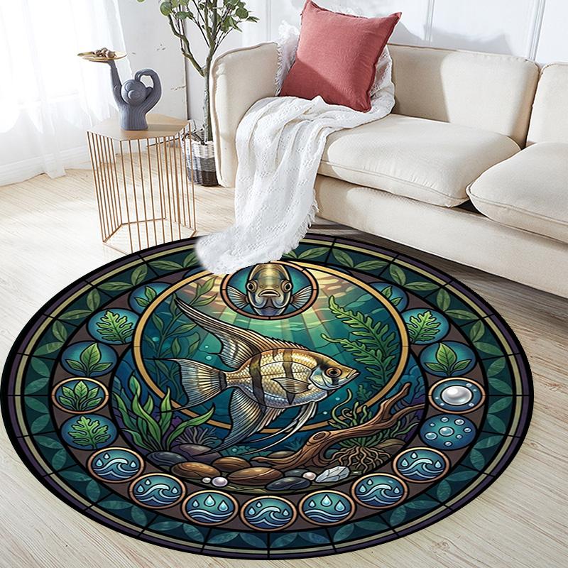 Snail Life Cycle Art Round Area Rug Under Office Chairs Bedroom Living Room Home Decor
