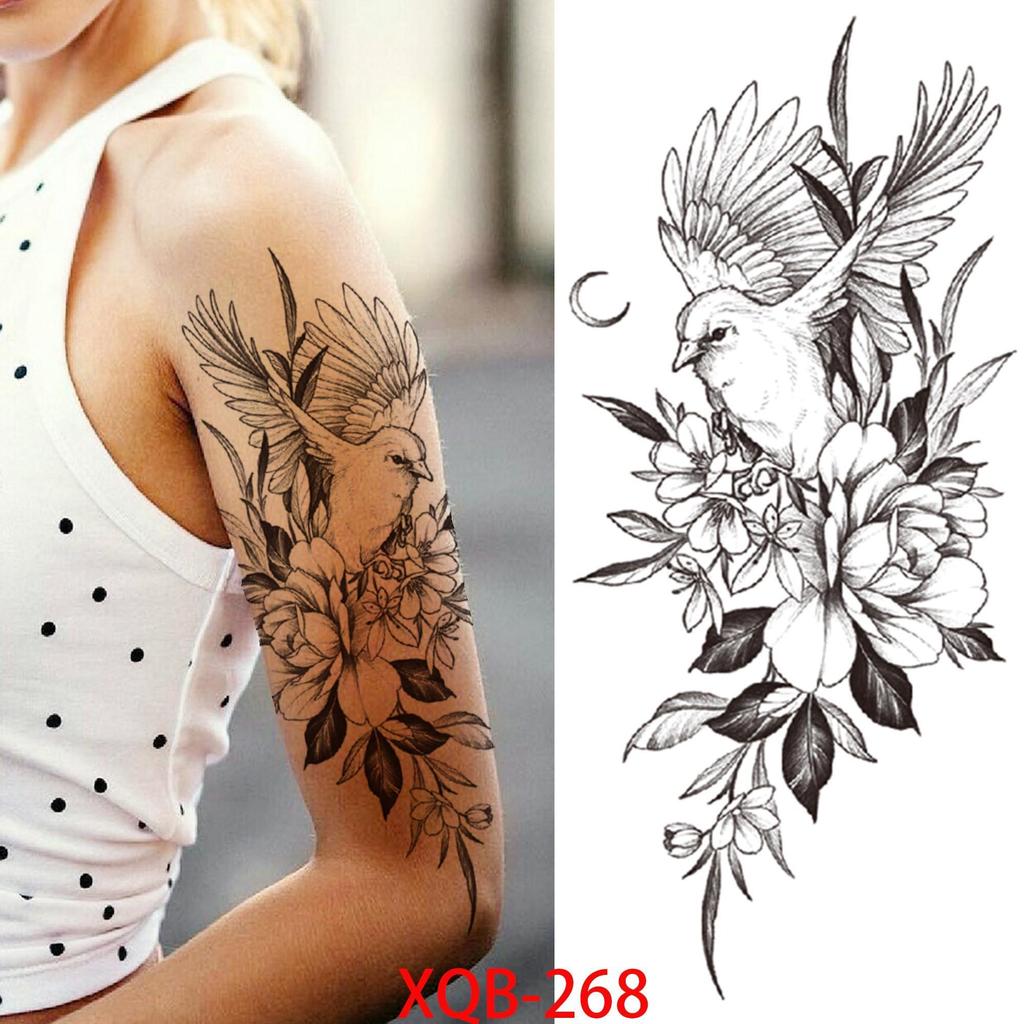 НОВЫЕ Татуировки Временные Водонепроницаемые Татуировки Наклейки Цветы Розы Татуировки Тела Искусство Руки Татуировки Волк Тигр Лев Грудь Татуировки Ноги Для Взрослых