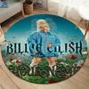 Billie Eilish Custom Name Round Area Rug,Carpet Rug for Living Room Bedroom Sofa Playroom Decor,Non-slip Floor Mat