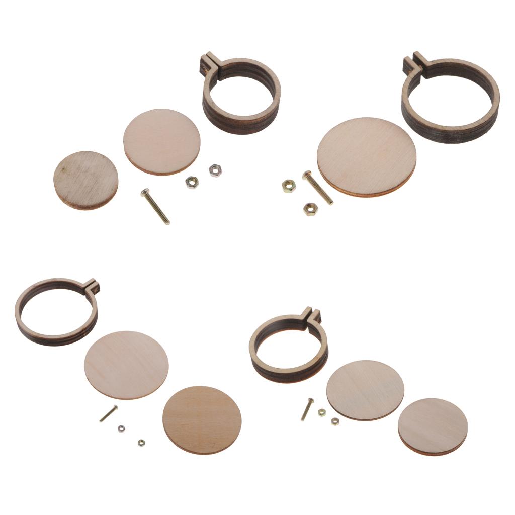 Мини Круглые Деревянные Пяльцы для Вышивания Рамка для Вышивания Крестом для Взрослых DIY Поделки