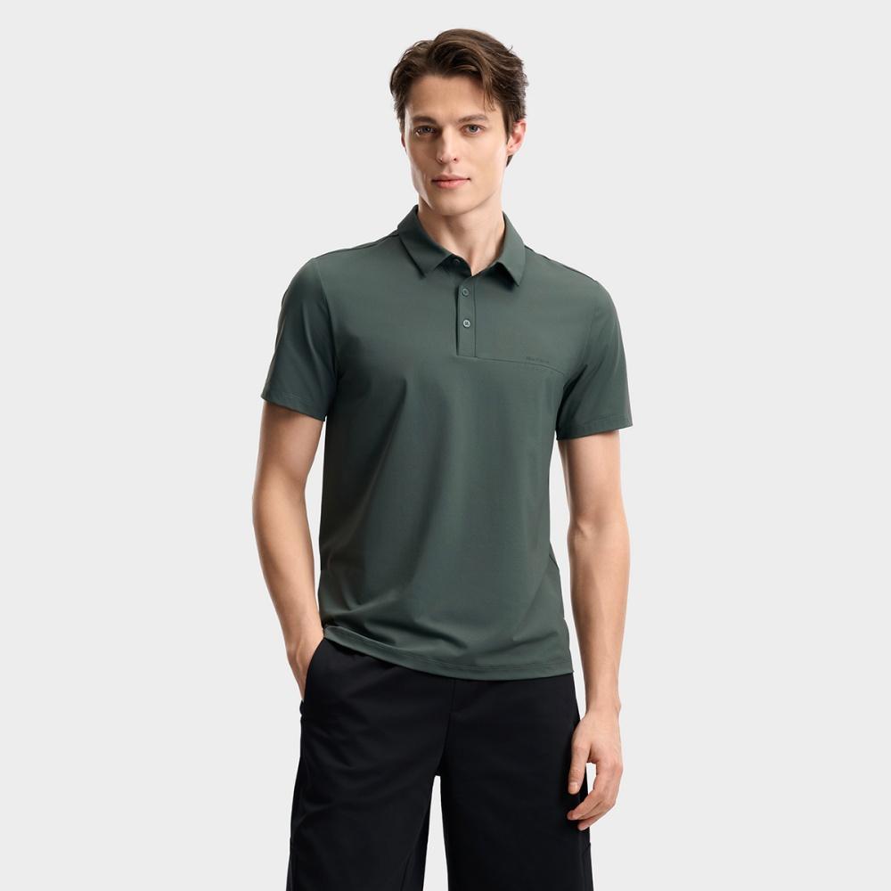 Fila Белая Поло с Коротким Рукавом и Эффектом Прохлады Business Casual Мужские Топы F11M623135F-DG