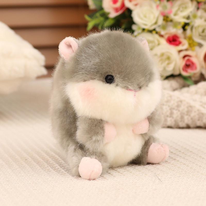 Cute And Fluffy Plush Animal Character Keychain Ideal For Bag Charm And Gift