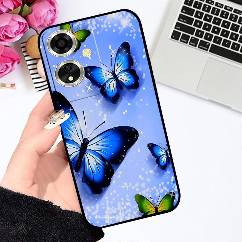 Чехол для OPPO A79 5G Чехол для OPPO A79 Чехол Funda Coque Цветочный Рисунок Мультяшный Силиконовый Мягкий ТПУ Бампер для Телефона Для OPPO A79 5G Чехлы