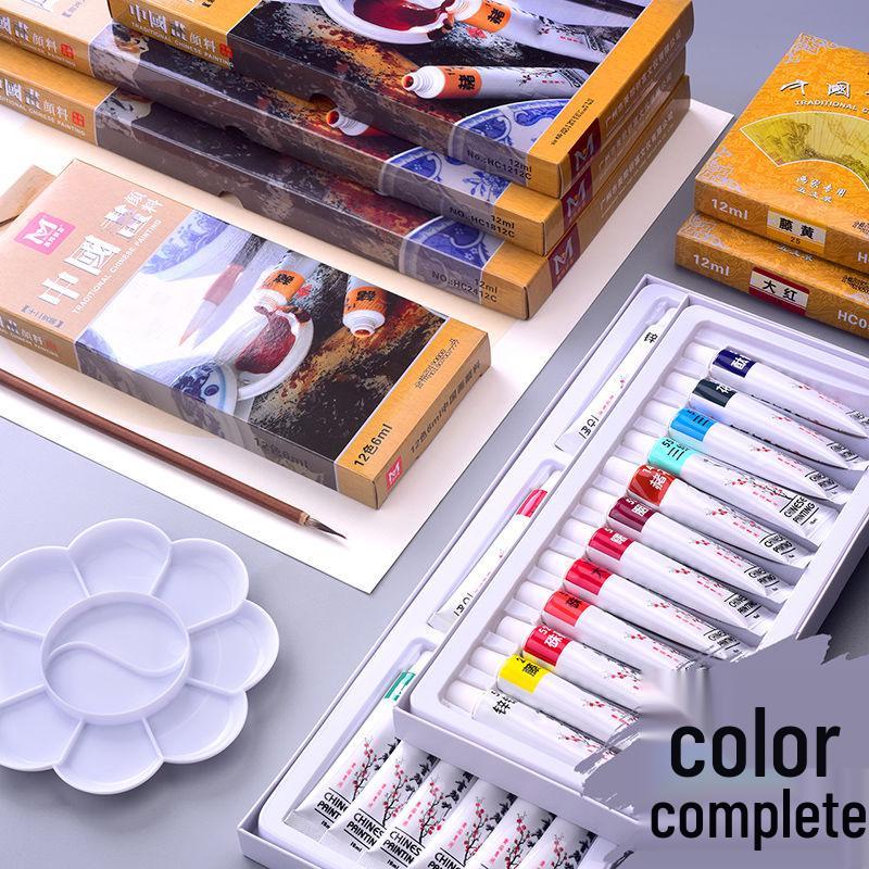 Набор кистей для китайской живописи тушью Mibang Qifu - Набор для начинающих для пейзажной живописи и детского творчества