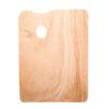 Durable Beech Wood Palette Wooden Paint Palette, Square Oval Shaped Artist Painting Tray with Large Thumb Hole for Acrylic Watercolor Oil Paint,