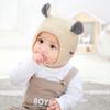 Baby Hats 1-3 Years Boys Girls Beanies Winter Warm Thicken Infant Cute Ears Knitted Hats
