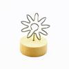 Decor Home Decoration Memo Card Round Wooden Holder Message Left Supporter Photo Frame Picture Clip
