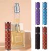 Lychee Pattern Perfume Bottle PU Leather Perfume Atomizer Bottle Cosmetic Container  Travel