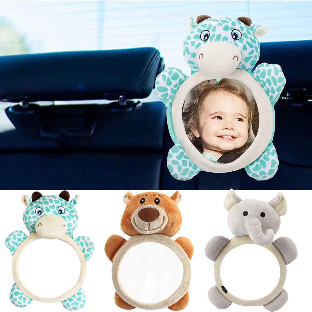 Soft Baby Rear Facing Mirrors Cute Seat Headrest Rearview Mirror Observation