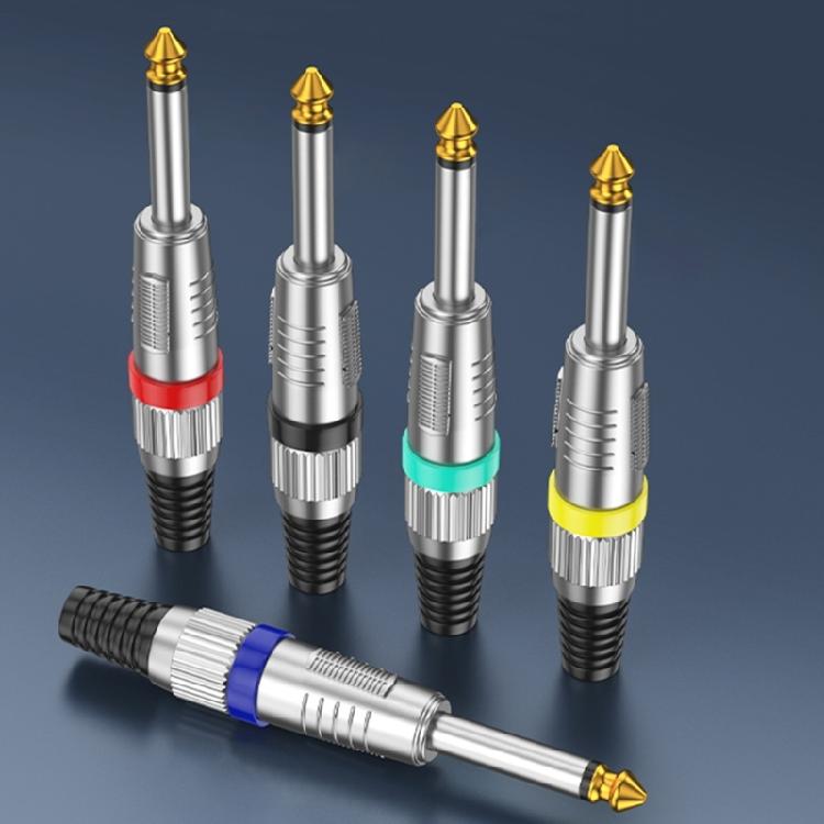 Professional Male Connector 6.35mm Gold Contacts Metal Housing Secure Threaded For Broadcasters Live Sound