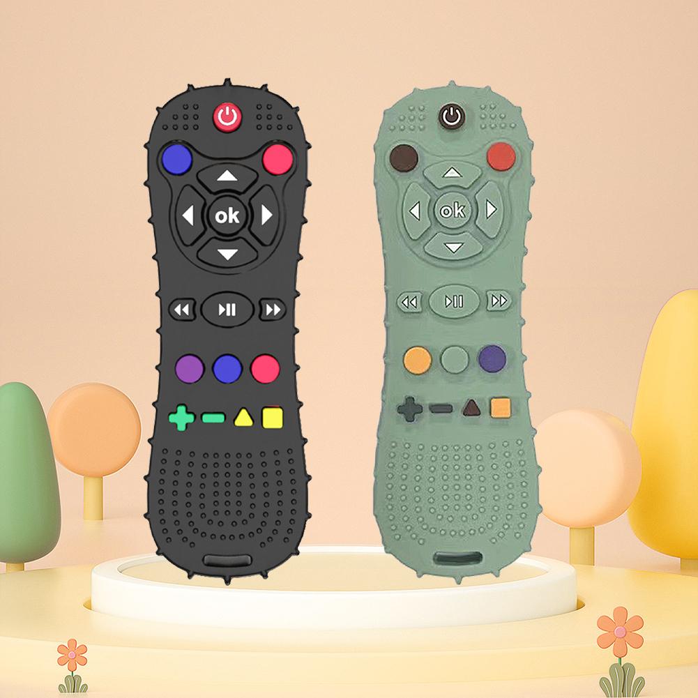 Прорезыватели Игрушки Форма Пульта Дистанционного Управления Силиконовый Молярный Стик Прорезыватель Жевательные Игрушки Для Младенцев и Малышей 3+ Месяцев