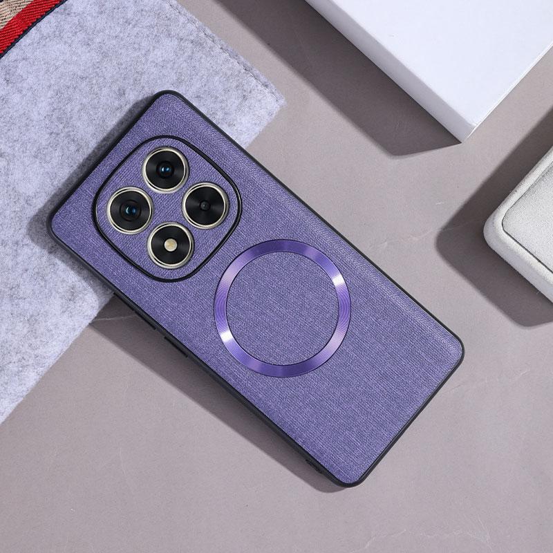 Чехол для Xiaomi POCO X7 Роскошный PU Магнитный Беспроводная Зарядка Защитная Задняя Крышка Чехол Для Xiaomi POCO X7 5G X 7 Корпус Телефона