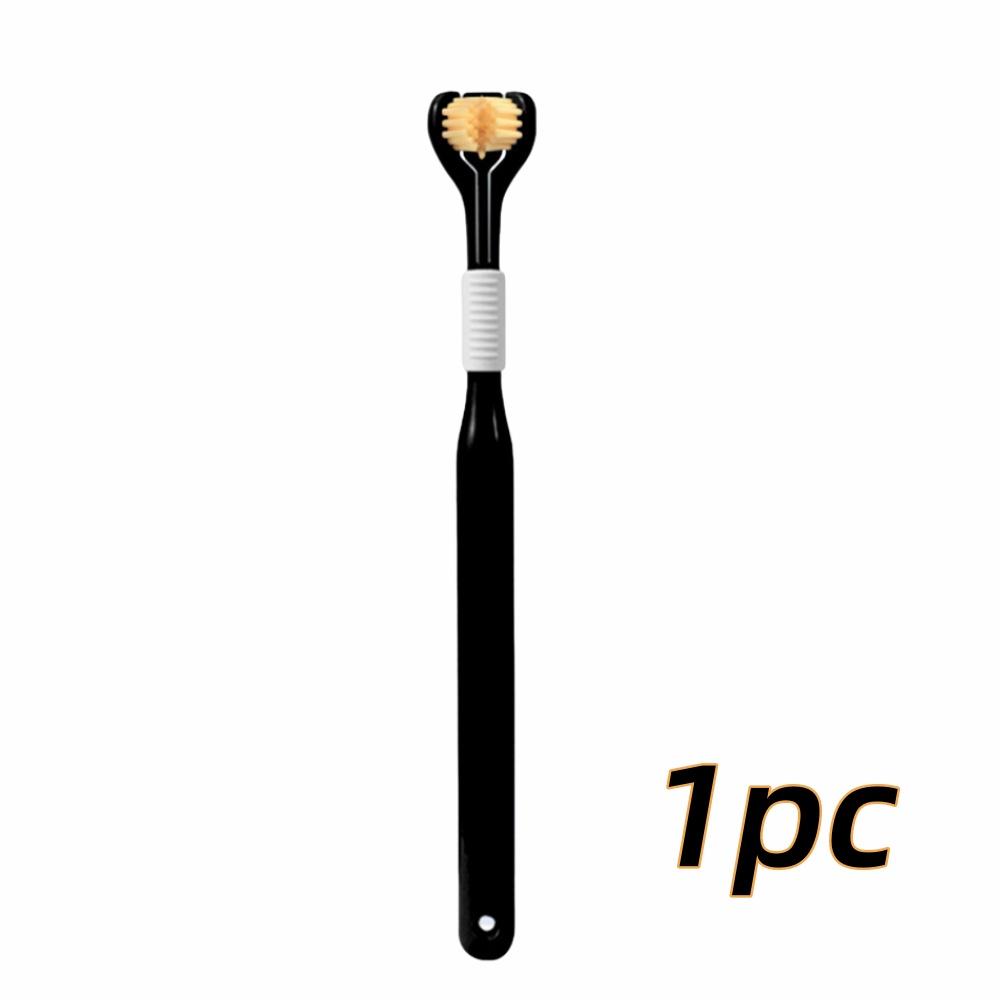 4 шт. мягкая щетина 3-сторонняя зубная щетка бережная очистка взрослых зубов щетка для полного ухода за деснами аутизм сенсорный дизайн инструмент для здоровья полости рта