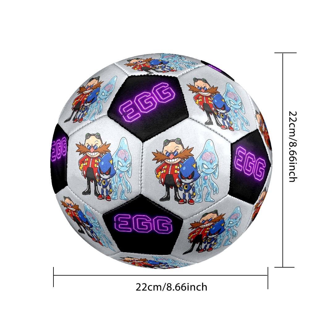 1pc Sonic the Hedgehog Soccer Ball Size 5 Indoor Soccer Ball Fashion Colorful Backyard Game - Great For Sports Fans Gift HE54