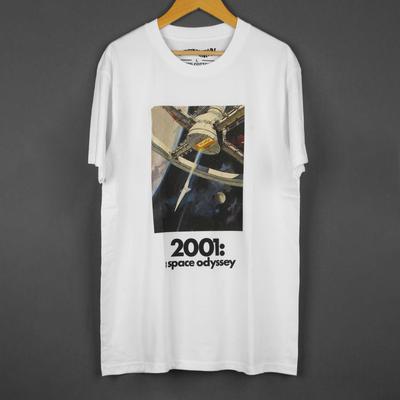 Футболка 2001 год: Космическая одиссея Стэнли Кубрик Сияние Классический Кинопринт Унисекс Одежда Футболка с коротким рукавом Хлопок