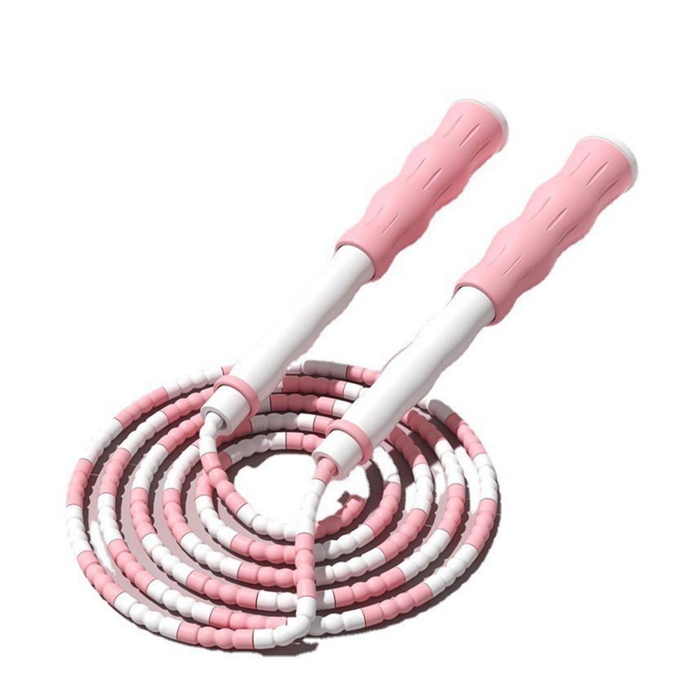 Soft Beaded Beaded Jump Rope Anti-Slip Handle Skipping Rope Adjustable Jump Rope Exercise