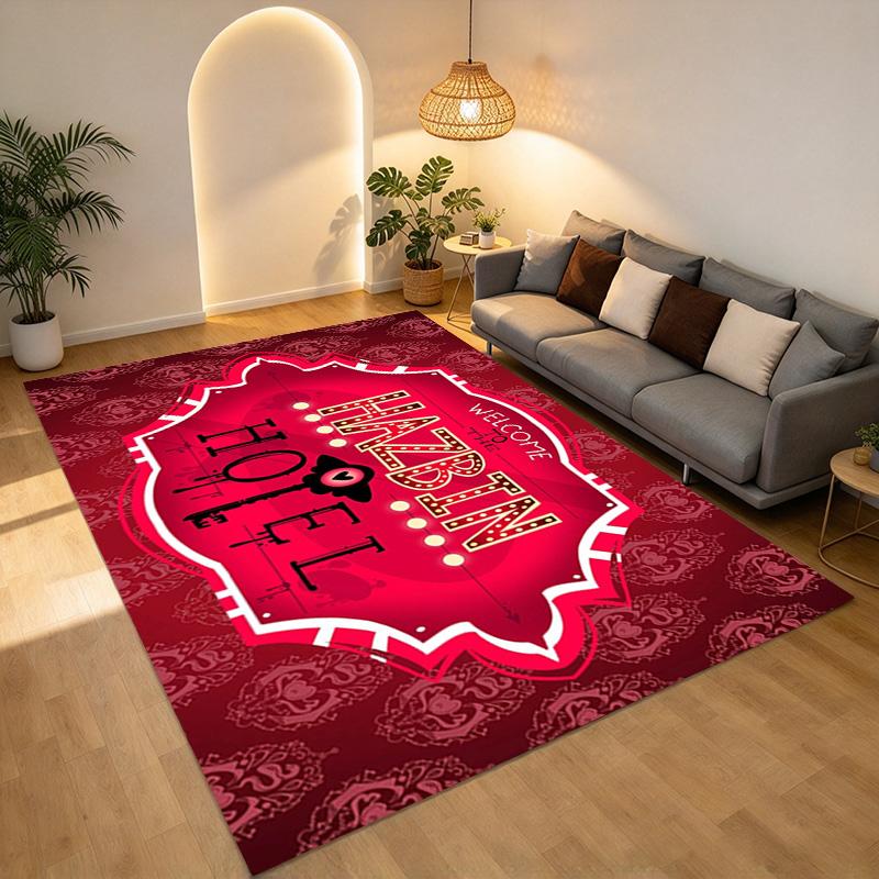 Hazbin Hotel Living Room Nonslip Area Rug Soft Carpet For Bedroom Game Playroom Sofa Office Home Decor Doormat Christmas Gift C926363