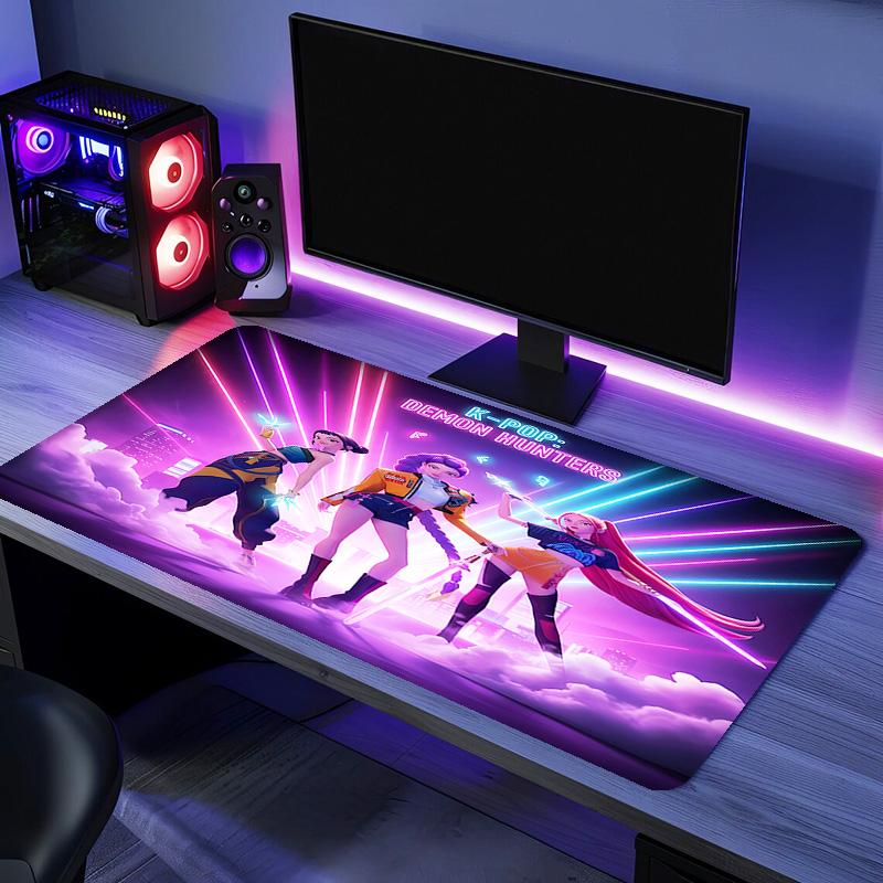 Kpop Hunter1 Mouse Pad - Non-Slip Rubber Base, Smooth Surface for Work,Gaming,Office,And Home Use, Desk Mouse Pad