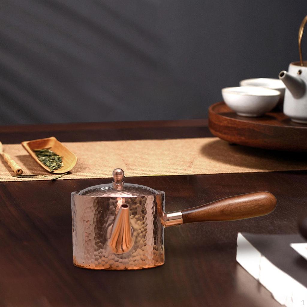 Медный чайник для питья 400 мл, аксессуар для чайной церемонии, диспенсер для кипящей воды
