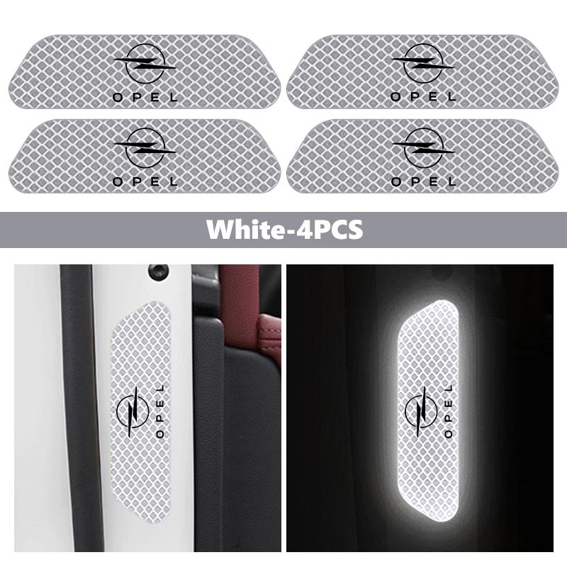 For Opel Car Door Sticker Safety Warning Reflector Tape Decal Auto Accessories ADAM ASTRA J K CORSA E INSIGNIA MOKKA VIVA Meriva
