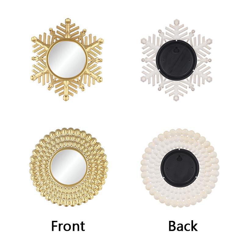 1PC/3PC Nordic Background Living Room Wall Decor Спальня Золотое Подвесное Зеркало Круглое Настенное Зеркало