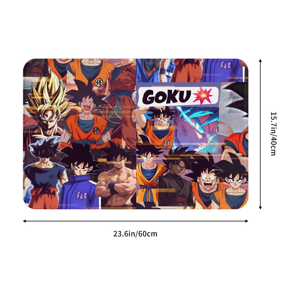 Goku Anime Dragon Ball Doormat Mat Anti-Slip Kitchen Bathroom Toilet Rug Carpet 40*60cm