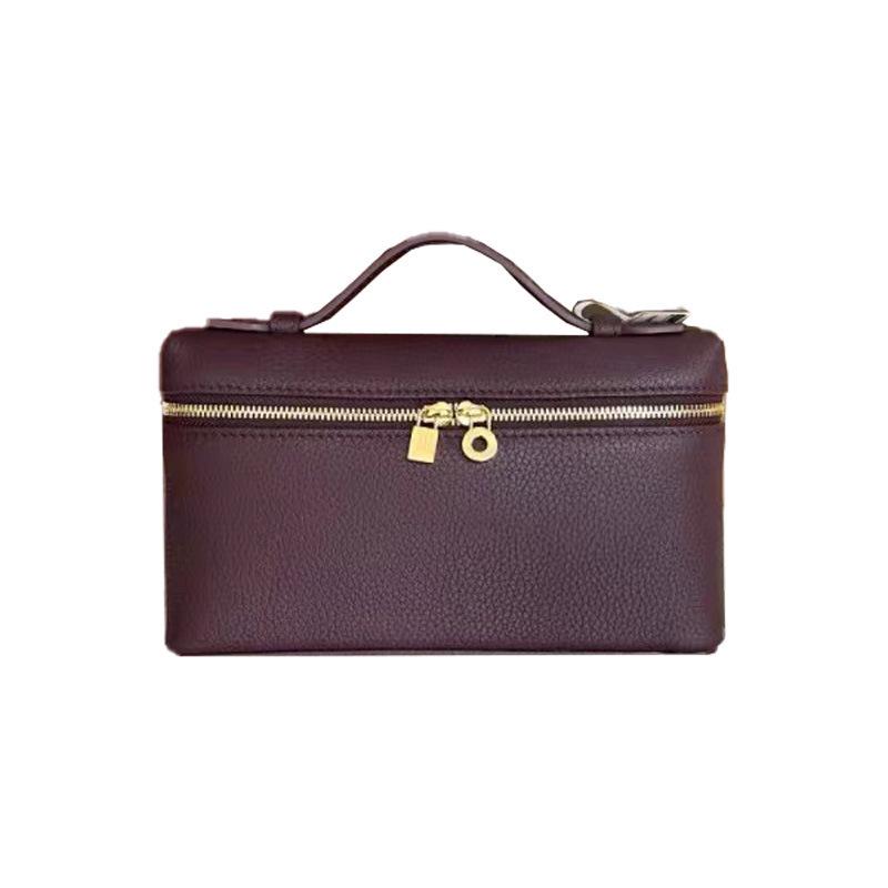 Итальянская L19 Кожа коровы с зернистой личи фактурой Сумка кроссбоди для ланча и Сумка