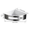 High Quality Single Stainless Steel Bathroom Corner Shelf/ Bathroom Wall Shelf Corner Rack