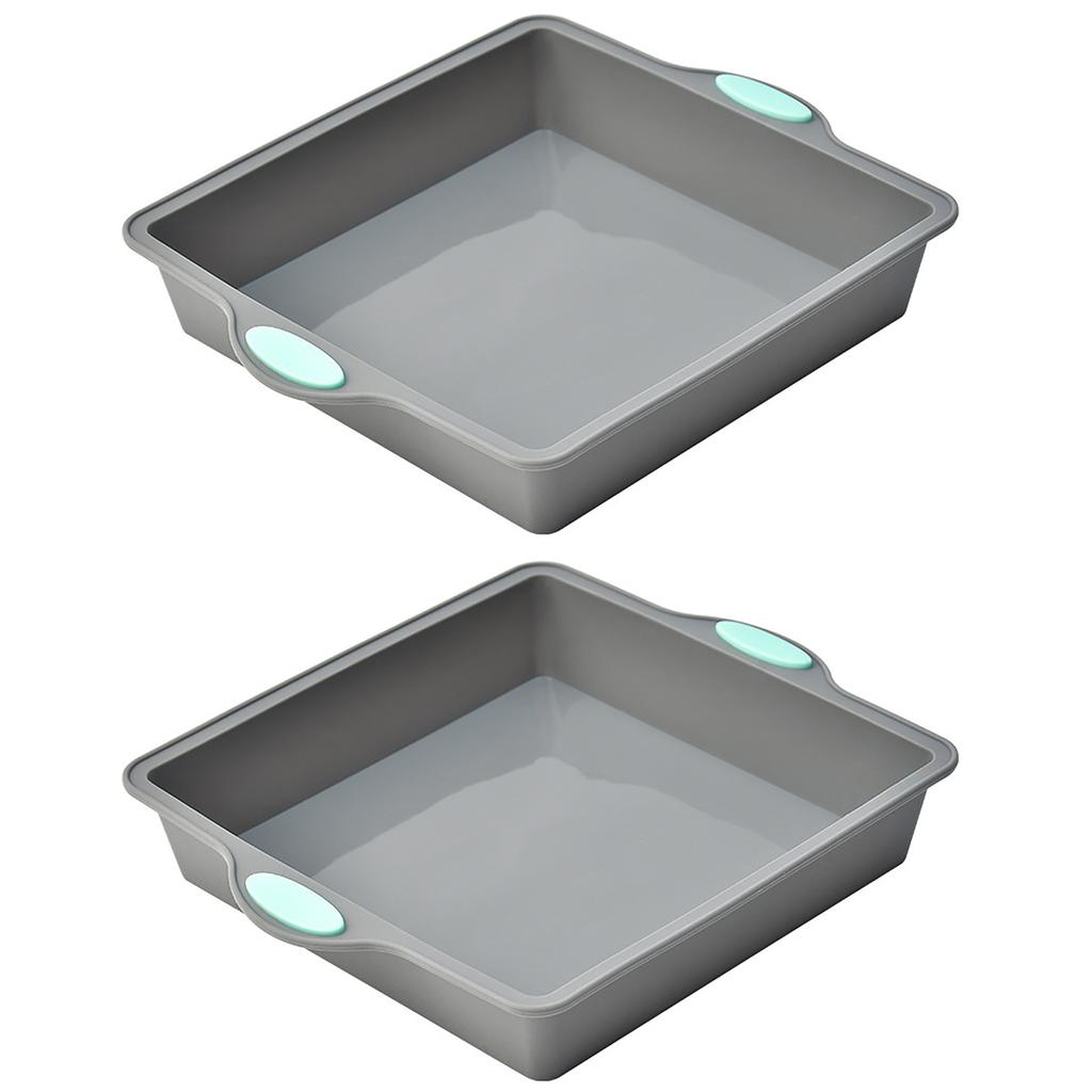 2 шт./набор Силиконовая форма для торта Бытовая выпечка Круглая форма для шифонового торта Прямоугольная форма для хлеба и тостов Кухонные инструменты для выпечки