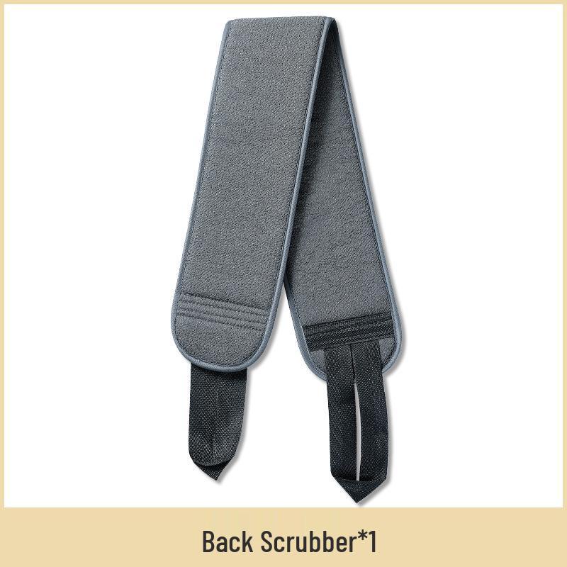 Мужской набор отшелушивающих полотенец - 3 штуки: скребок для спины и мочалка для тела