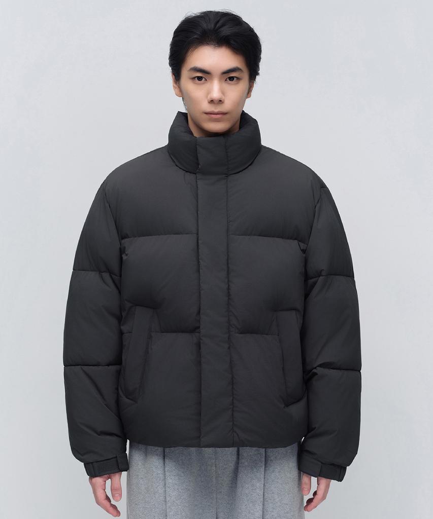 Musinsa Standard Daily Puffer Short Padded Jacket [Dark Gray]