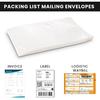 Shipping Label Sleeves 100Pcs, 7.5x5.5 Inches - Packing Slip Envelope Pouches with Self-Adhesive Peel & Seal - Clear Plastic & Waterproof Envelopes