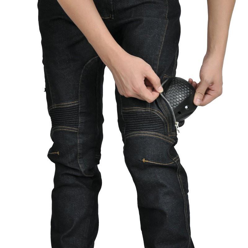 VOLERO Mens Motorcycle Jeans Pants Slim Fit Protective Riding Trousers Off-Road Street Use