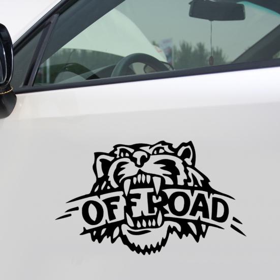 Самоклеящаяся светоотражающая наклейка Tiger OFF ROAD с буквами, декоративная наклейка для автомобиля