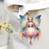 Automobile Pendant 2D Acrylic Colorful Butterflies Fairy Charm Car Decoration Car Rearview Mirror Hanging Ornament