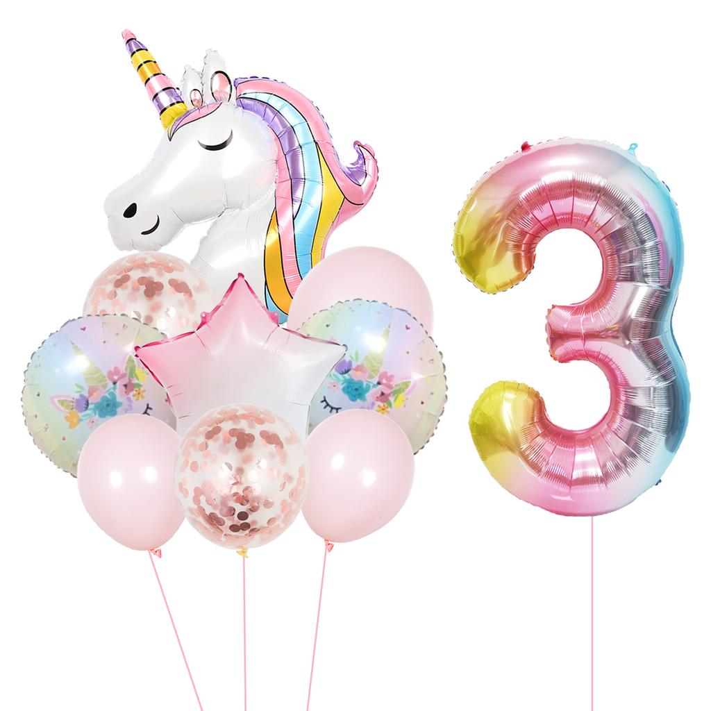 Воздушные шары в форме единорога и радуги на день рождения для принцессы, розовые, довольно гигантские, суперформы, для девочек и мальчиков, товары для вечеринок