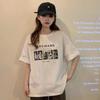 Women's Harajuku Style Short-Sleeve T-Shirt - 2025 Summer New Loose Fit Korean Trendy Top